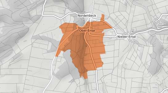 Mietspiegelkarte Korbach Ober Ense